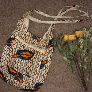 Handmade printed messenger bag!